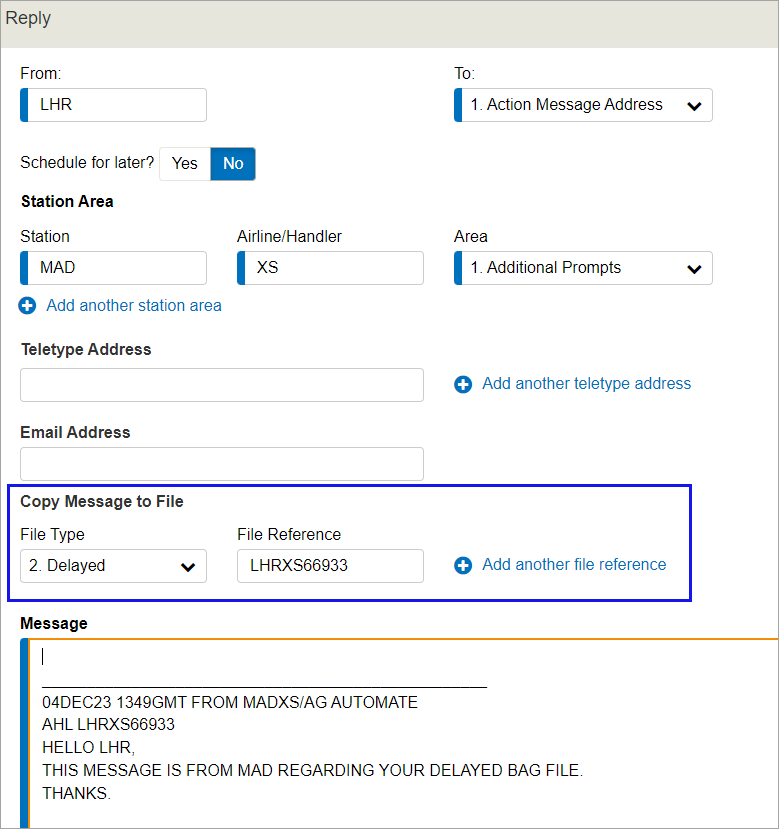 Prefill File Reference in Reply or Reply to All