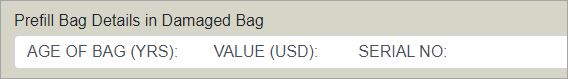 Prefill Bag Details